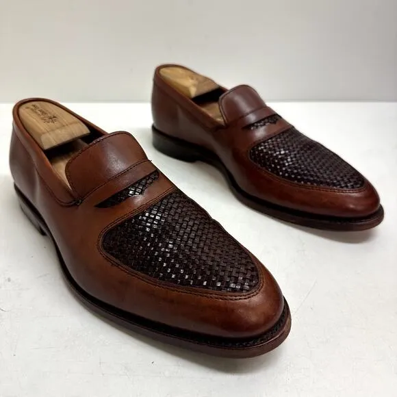 EXCELLENT Allen Edmonds Carlsbad Penny Loafer Brown Calfskin Made in USA Men's 9