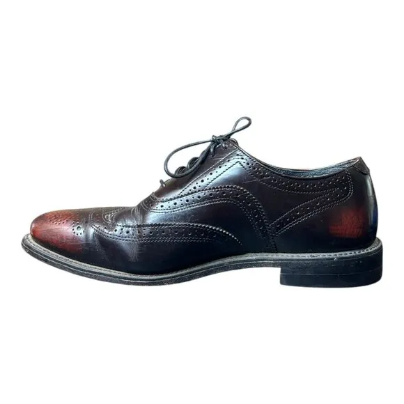 Executive Imperial Wingtip Leather Full Brogue Brown Shoes Men's Sz 12 C Oxford