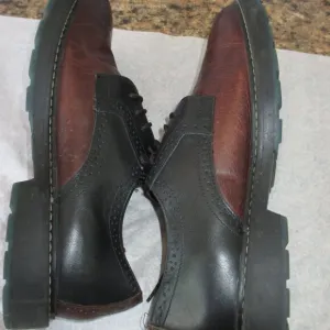 Fabio De Luca Men's Shoes Size 10 Brown/Black Leather  Lace Up Shoes