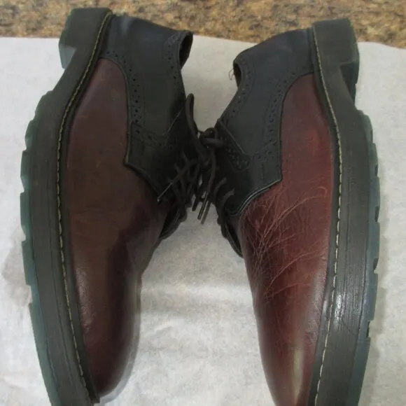 Fabio De Luca Men's Shoes Size 10 Brown/Black Leather  Lace Up Shoes