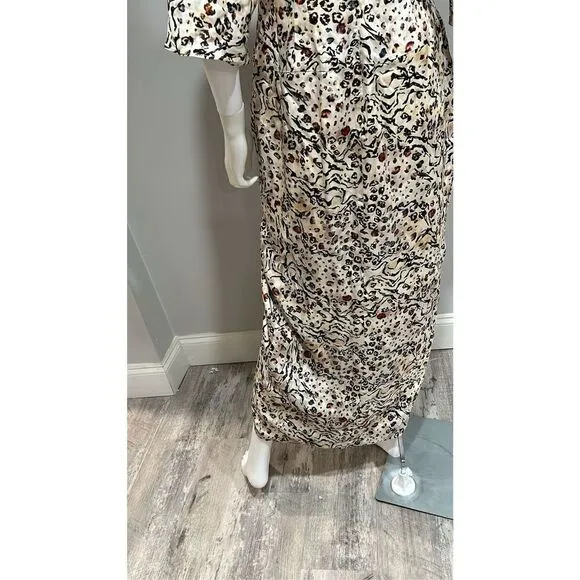 FAME and Partners Sayge Animal Print Midi Dress Size 8