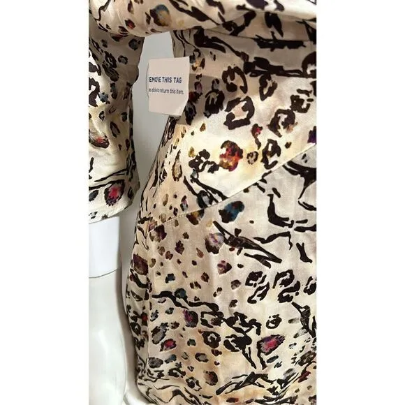 FAME and Partners Sayge Animal Print Midi Dress Size 8