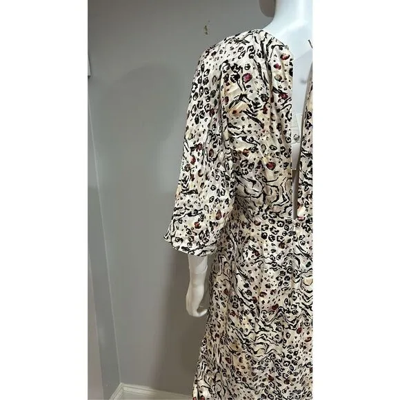 FAME and Partners Sayge Animal Print Midi Dress Size 8