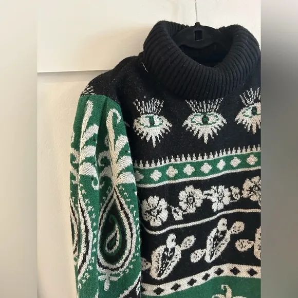 Farm Rio Mystic Scarf Sweater Dress