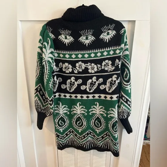 Farm Rio Mystic Scarf Sweater Dress