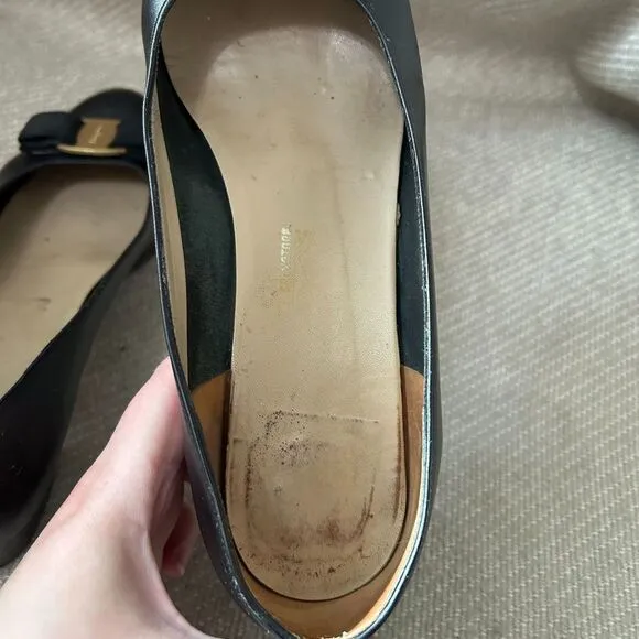 Ferragamo Vara Bow Pump Shoe Flats