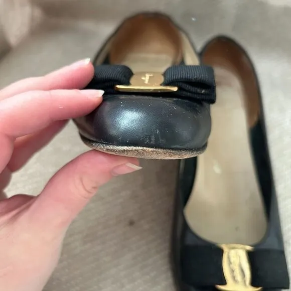 Ferragamo Vara Bow Pump Shoe Flats