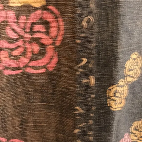 ⚡️FINAL PRICE⚡️ Rare Moschino/Moschino Jeans Denim Flower Power Patchwork Skirt