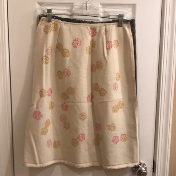 ⚡️FINAL PRICE⚡️ Rare Moschino/Moschino Jeans Denim Flower Power Patchwork Skirt