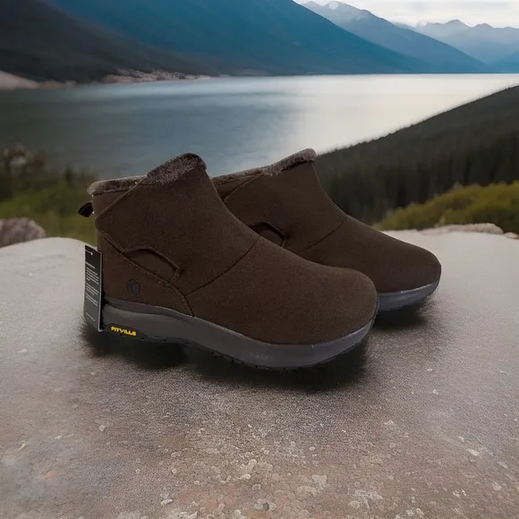 FitVille CozyCore Winter Boots V9 Dark Oak Men Size 12EW