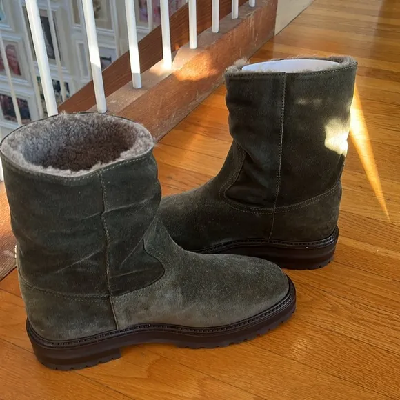FLASH SALE 🎄🔥🎁❄️🥶Jimmy Choo Suede Shearling Winter Boots