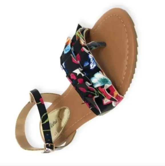 Floral Women's Sandals Sz 8