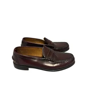 Florsheim Berkley Men's Sz10.5D Burgundy Leather Penny Loafer Formal Dress Shoes
