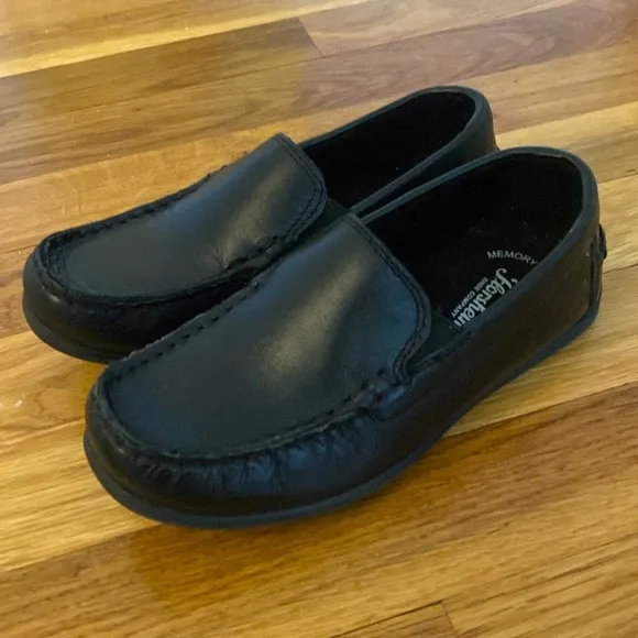 Florsheim Boys Black Leather Dress Shoes Size 2