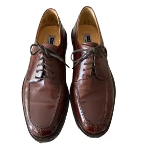 Florsheim Imperial Mens Leather Split Toe Dress Shoes Size 7.5 D Cognac Brown