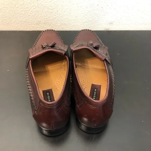 Florsheim Mens Burgundy Brown Leather Loafers