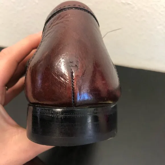 Florsheim Mens Burgundy Brown Leather Loafers