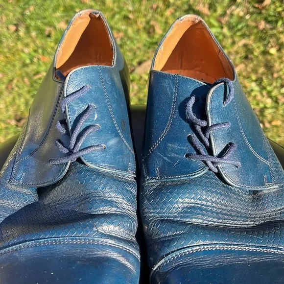 Florsheim Oxford Dress Shoes in blue, leather, men’s size 13