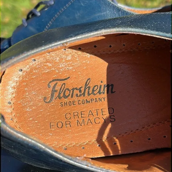 Florsheim Oxford Dress Shoes in blue, leather, men’s size 13