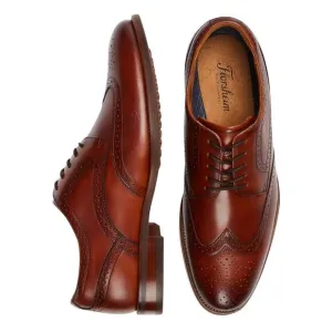 Florsheim Remi Wing Tip Oxford Dress Shoes Brown Leather Mens 10D Classic Luxury