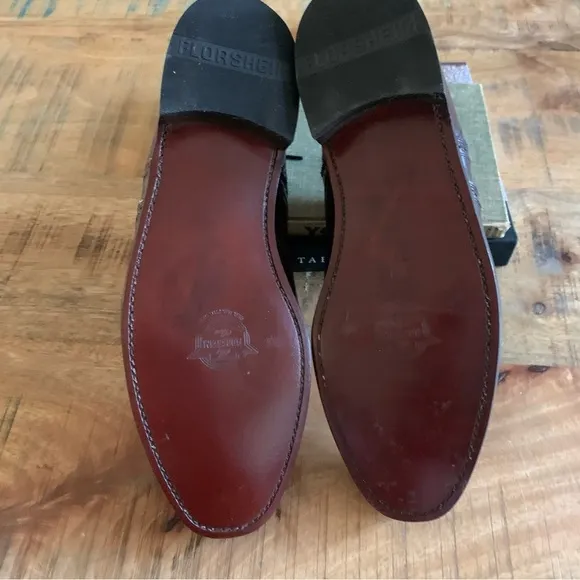 Florsheim Wingtip Leather Lace Up Formal Maroon  Shoes Size 11