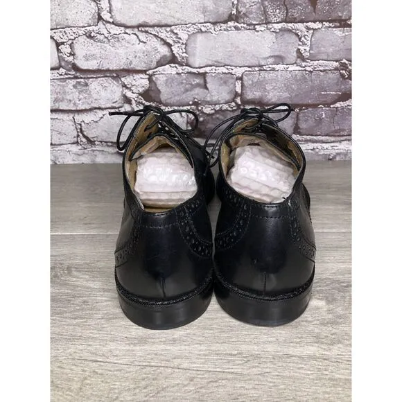 Florsheim Black Leather Wingtip Lace Up Dress Shoes Men Sz 12D US/45EU