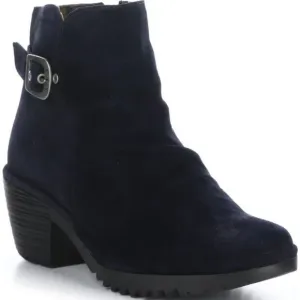 Fly London $335 WINA346FLY Wina Navy Oil Suede Bootie Euro Sz 41 NIB!