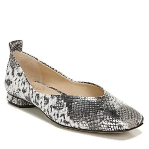 Franco Sarto Ailee Flats Metallic Snakeskin Ballet Flat Sz 6 Square Toe