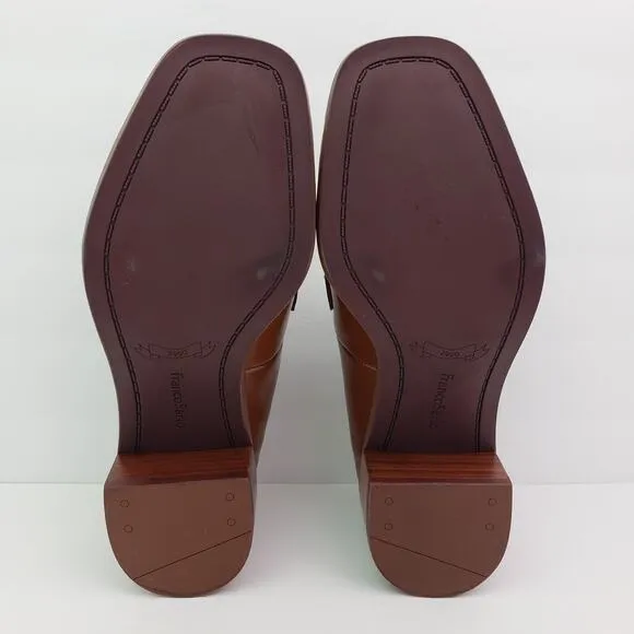 Franco Sarto Dalia Womens Size 5 Brown Slip On Formal 2&quot; Heel Pumps Loafer Shoes