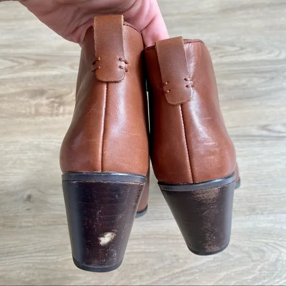 Franco Sarto Orchard Brown Leather Ankle Boots | Fall Fashion Essential