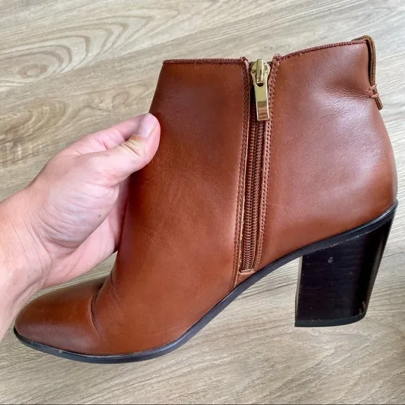 Franco Sarto Orchard Brown Leather Ankle Boots | Fall Fashion Essential