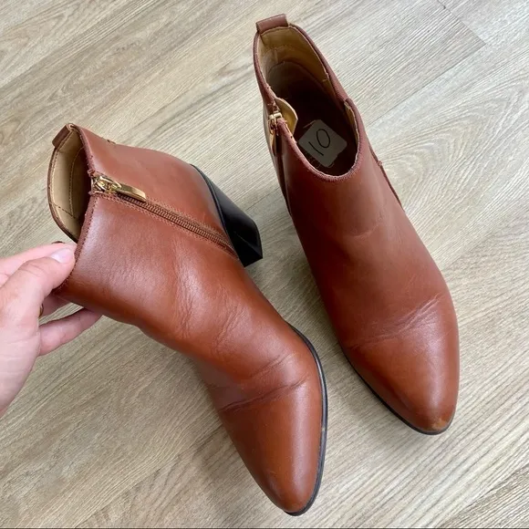 Franco Sarto Orchard Brown Leather Ankle Boots | Fall Fashion Essential