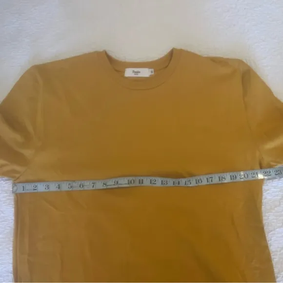 Frankie Shop Women's Knee Length Yellow T-Shirt Dress Size M