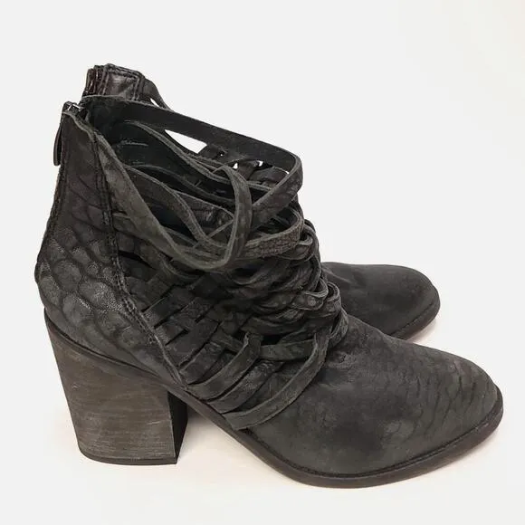 Free People Carrera Heel Boot Size 39 8.5 Slate Womens Shoe Shoes Heels Bootiez