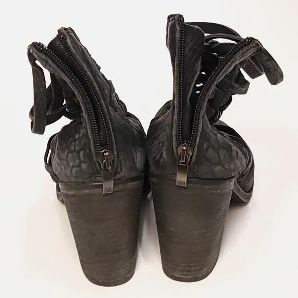 Free People Carrera Heel Boot Size 39 8.5 Slate Womens Shoe Shoes Heels Bootiez