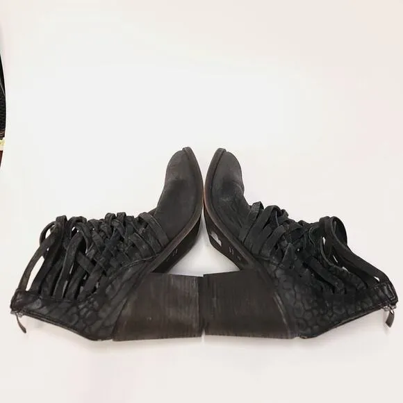 Free People Carrera Heel Boot Size 39 8.5 Slate Womens Shoe Shoes Heels Bootiez