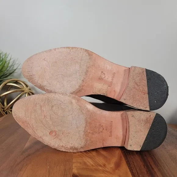 Free People Century Bootie Oiled Nubuck Leather Ankle Boots Size 40