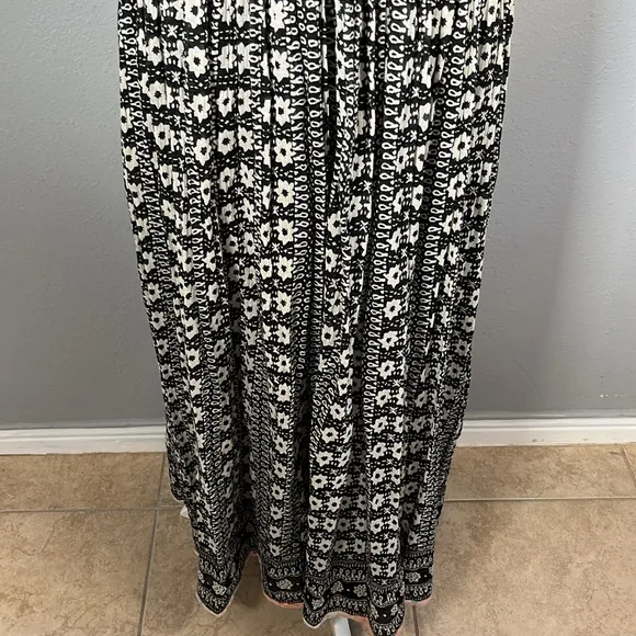 Free people good vibes cotton boho printed maxi dress sz XS