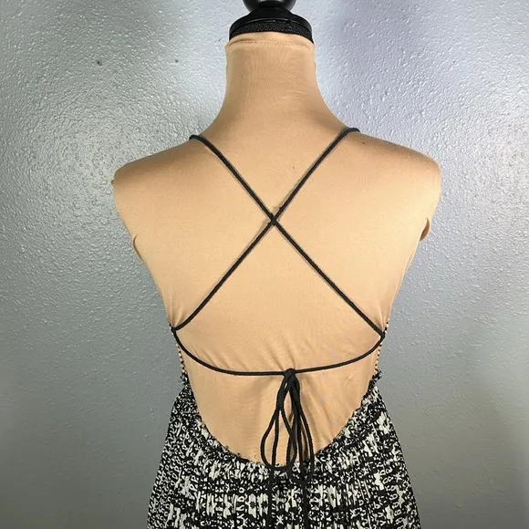 Free people good vibes cotton boho printed maxi dress sz XS