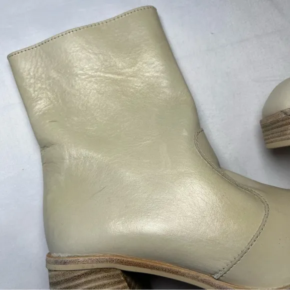 Free People Ruby Platform Boots Bootie Bone Tan Brown Women 39