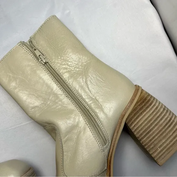 Free People Ruby Platform Boots Bootie Bone Tan Brown Women 39