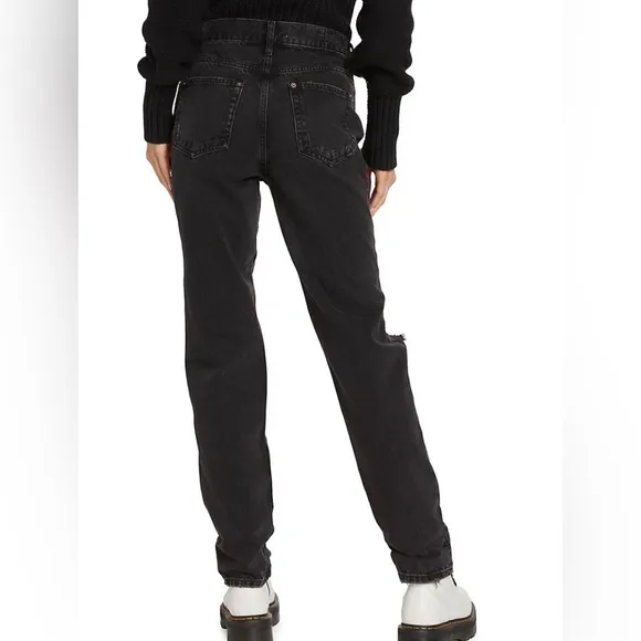 Free People We The Free Lasso Jeans in Washed Black