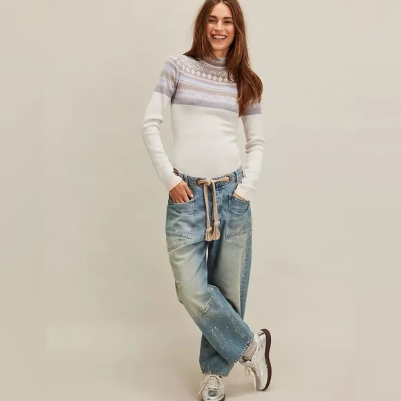 Free People - Women's Winter Warmer Bodysuit -Frost Combo. Size: XS. NWT. (1843)