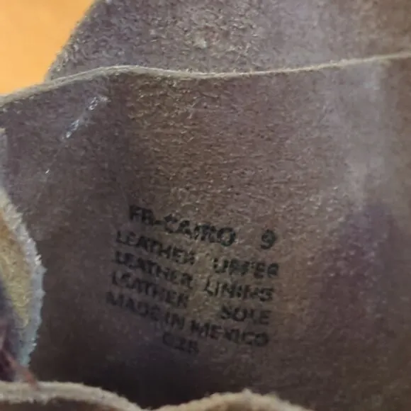 Freebird by Steven Cairo Boots Womens 9 Brownish Gray Suede Leather Boho Western