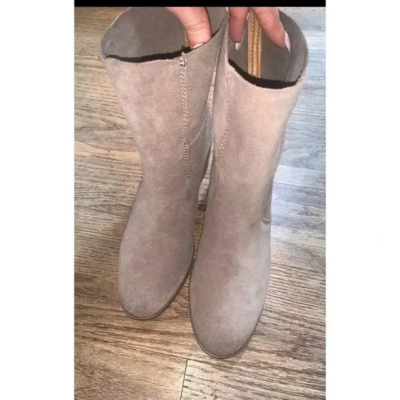 Frye Cool Beige campus ankle Boots boho leather designer free people $300 spring
