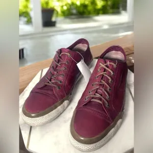 FRYE Greene Low Lace Leather Sneaker Shoes Size 10.5