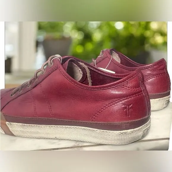 FRYE Greene Low Lace Leather Sneaker Shoes Size 10.5