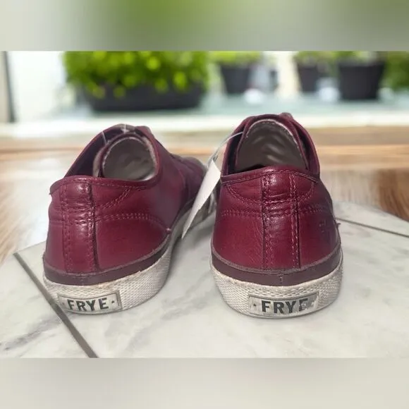 FRYE Greene Low Lace Leather Sneaker Shoes Size 10.5