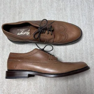 Frye James Wingtip 3484622 Brown Tan Oxford Leather Dress Shoes Mens 11.5 D