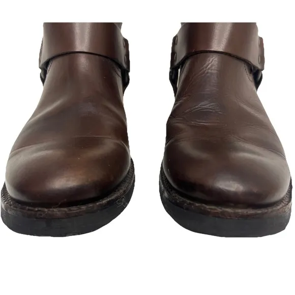 Frye Jonathan Harness Boots Mens Size 8.5D Brown Leather Motorcycle Engineer